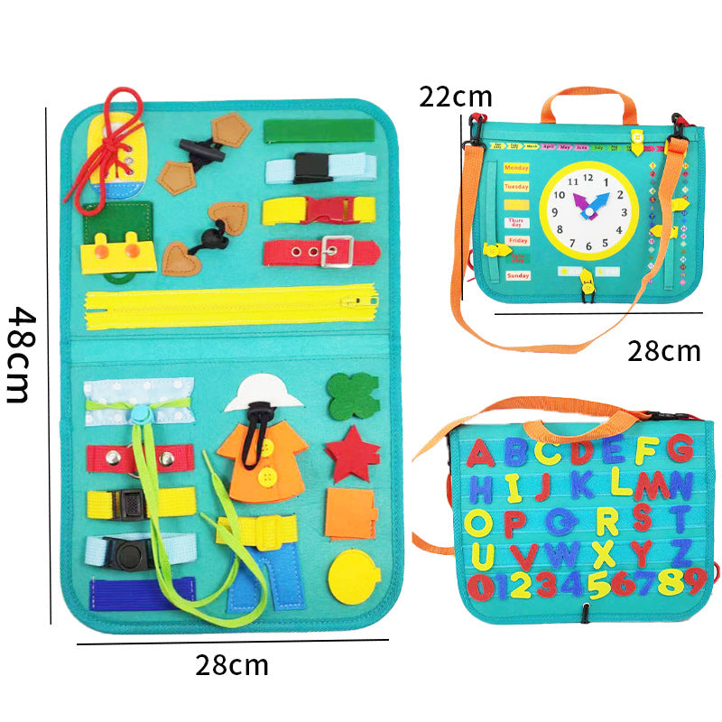 Busy Board Dressing And Buttoning Learning Book