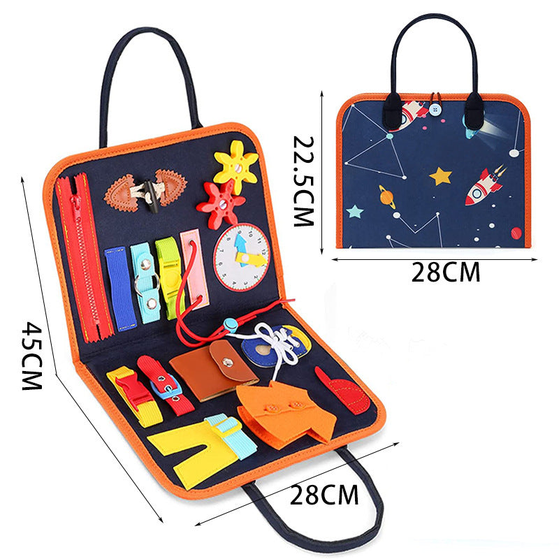 Busy Board Dressing And Buttoning Learning Book