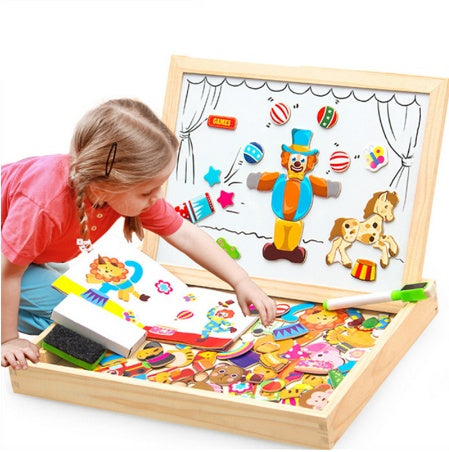 Writing/Drawing Wooden Magnetic Fun Box