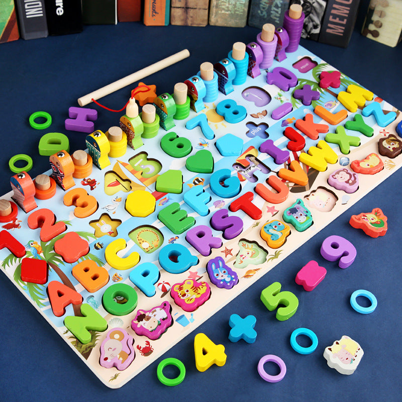 Logarithmic/Letter/Numbers Building Blocks