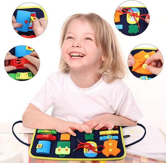 Busy Board Dressing And Buttoning Learning Book