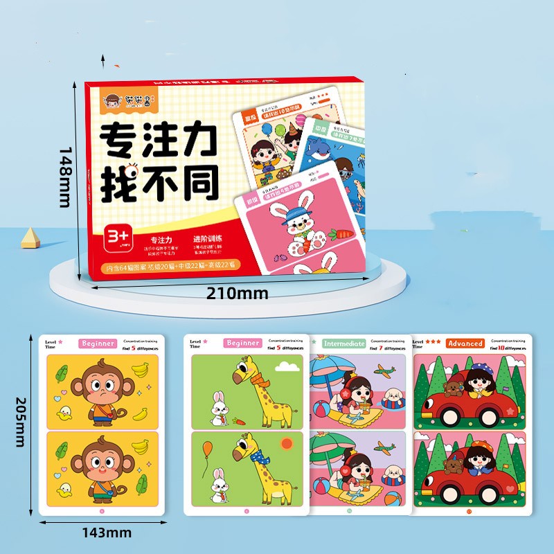 Erasable Concentration Training Cards