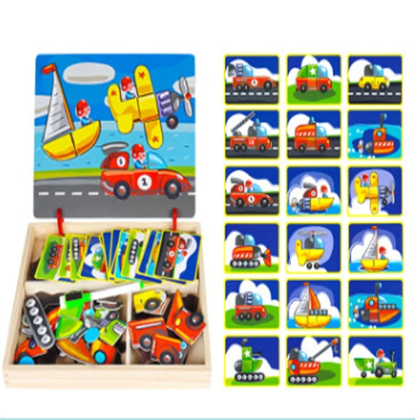 Writing/Drawing Wooden Magnetic Fun Box