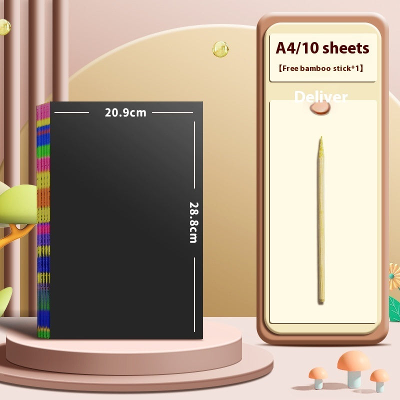 Color Graffiti Paper Scraping Painting Books