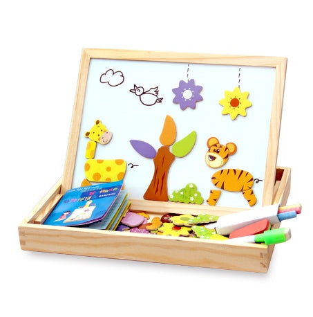 Writing/Drawing Wooden Magnetic Fun Box