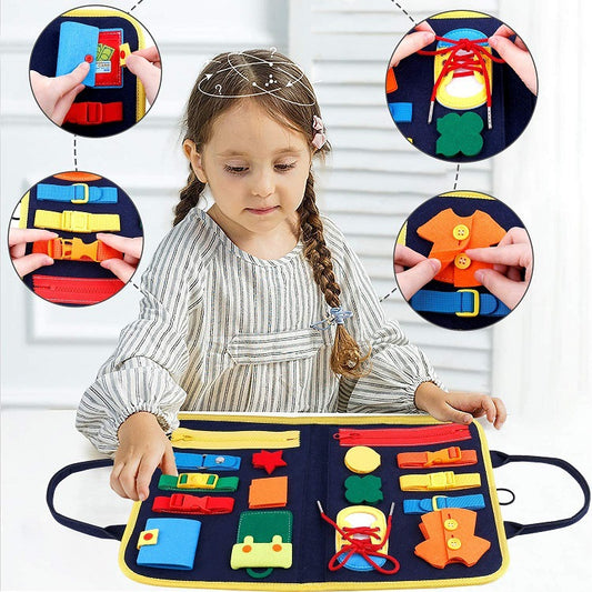 Busy Board Dressing And Buttoning Learning Book