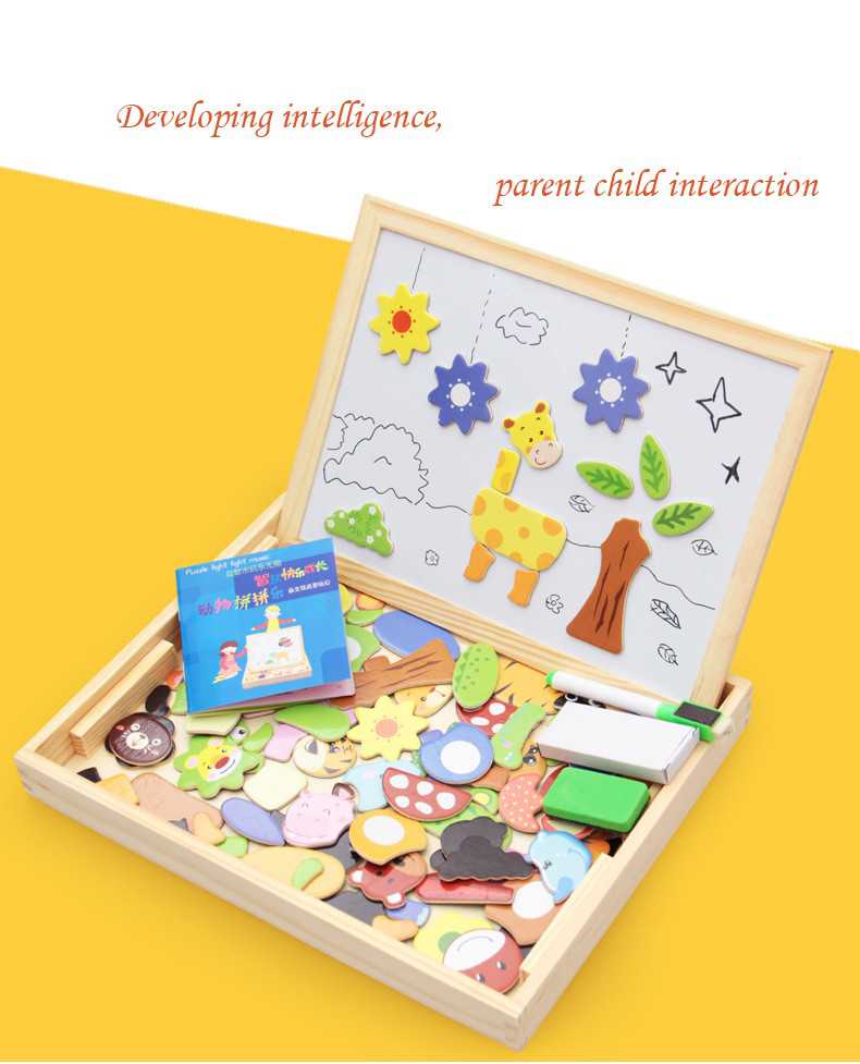 Writing/Drawing Wooden Magnetic Fun Box