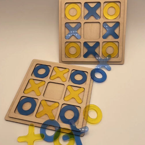 Wooden Tic-Tac-Toe Boards