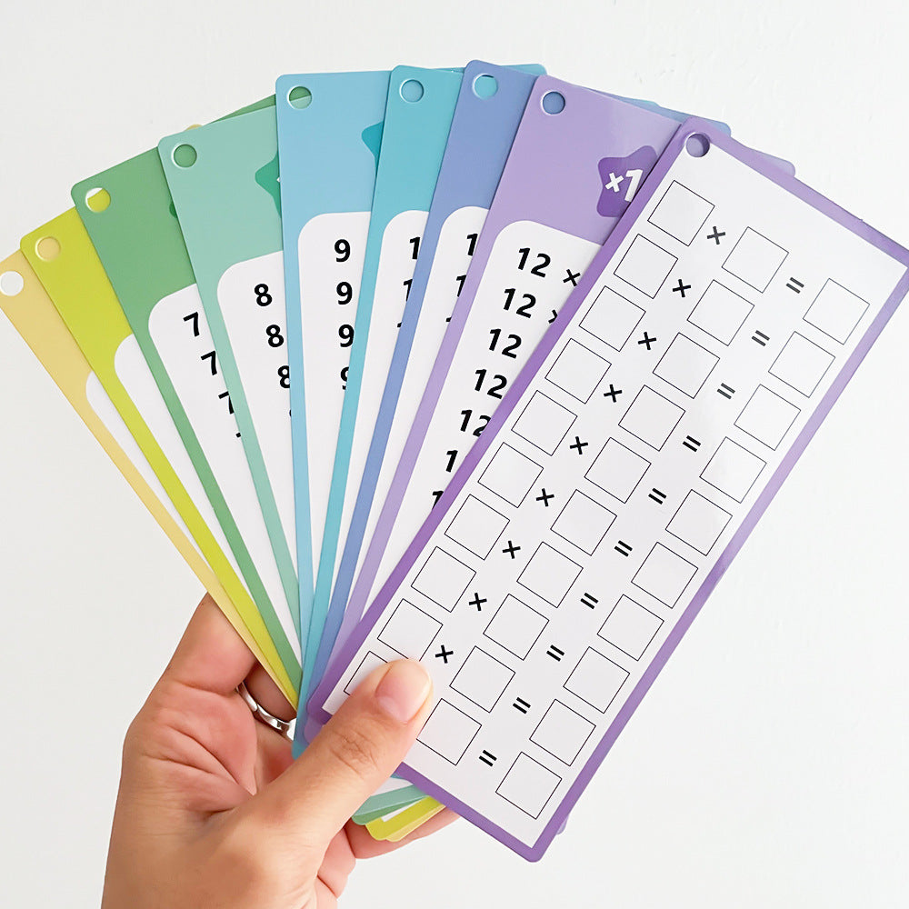 Erasable Mathematical Cards