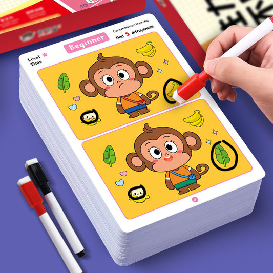 Erasable Concentration Training Cards