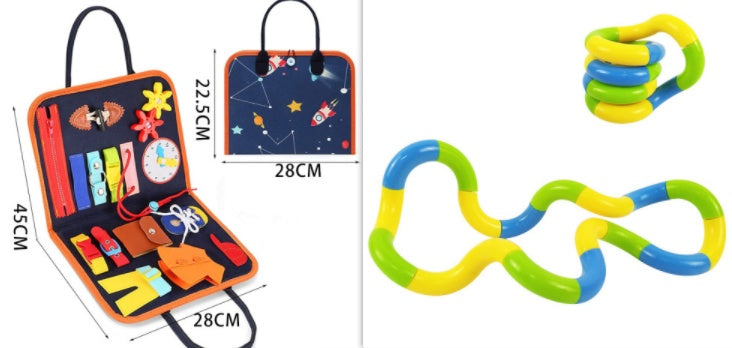 Busy Board Dressing And Buttoning Learning Book