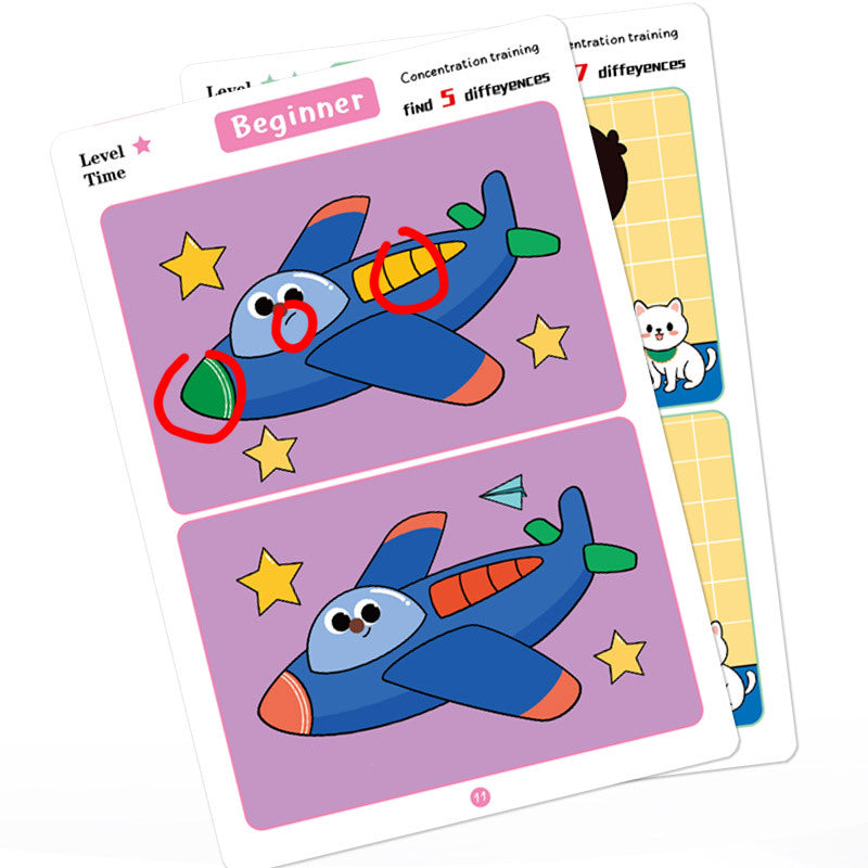 Erasable Concentration Training Cards
