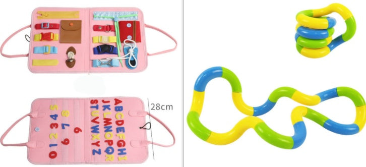 Busy Board Dressing And Buttoning Learning Book